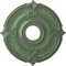 Ekena Millwork Attica Ceiling Medallion (Fits Canopies up to 5"), Hand-Painted Athenian Green, 18"OD x 4"ID x 5/8"P CM18ATAGF - alternate 1